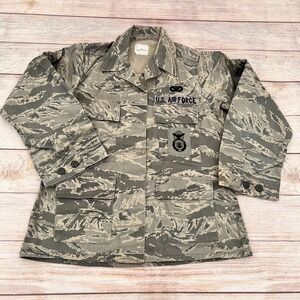 Air Force Utility Womens Size 6S Gray Camouflage Pattern Jacket Coat